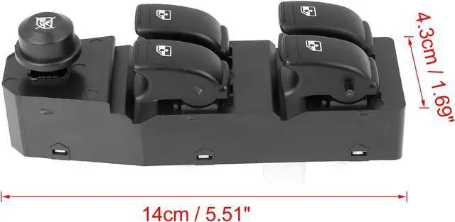 Alt view image 6 of 6 - 202005158 Power Window Switch Front Driver Left Side for Chevrolet Aveo Aveo5