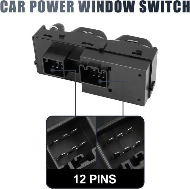 Alt view image 4 of 6 - 2L3Z14529BAA Power Window Switch Front Driver Left Side for Ford F-150 2002-2003