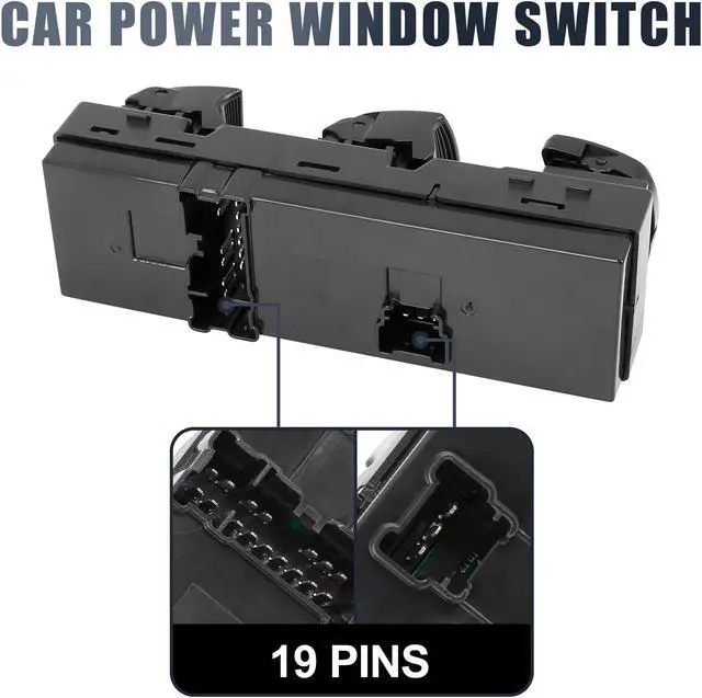 Alt view image 4 of 6 - 25401-4BA5A Power Window Switch Front Driver Left Side for Nissan Rogue 2014-2016