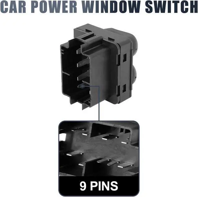 Alt view image 4 of 6 - XL3Z14529AA Power Window Switch Front Driver Left Side for Ford Lobo F-150 F-250 F-350