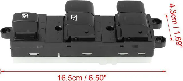 Alt view image 2 of 6 - 25401-5X01D Power Window Switch Front Driver Left Side for Nissan Navara