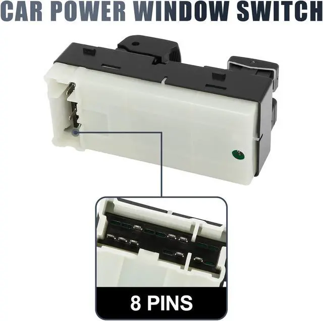 Alt view image 4 of 6 - 25401-EA002 Power Window Switch Front Driver Left Side for Nissan Frontier 2005-2007