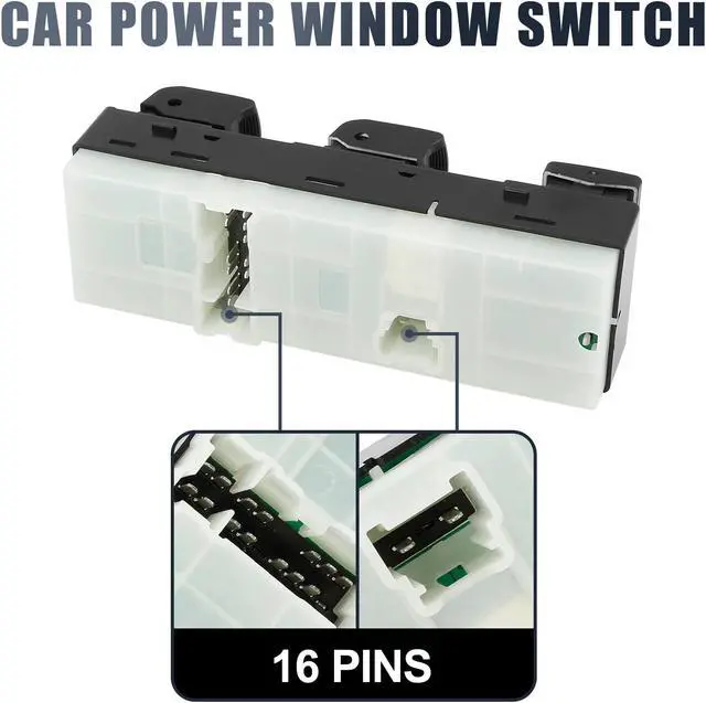 Alt view image 4 of 6 - 25401-1AA5D Power Window Switch Front Driver Left Side for Nissan