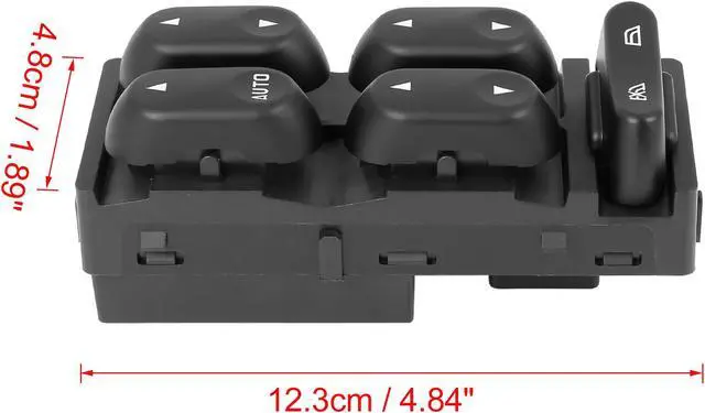 Alt view image 6 of 6 - 2L3Z14529BAA Power Window Switch Front Driver Left Side for Ford F-150 2002-2003