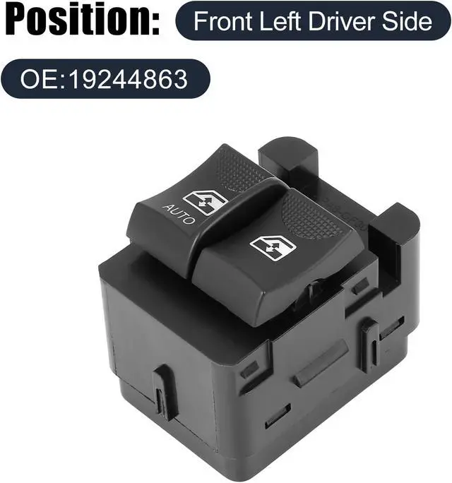 Alt view image 2 of 6 - 19244863 Power Window Switch Front Driver Left Side for Chevrolet Express 2500