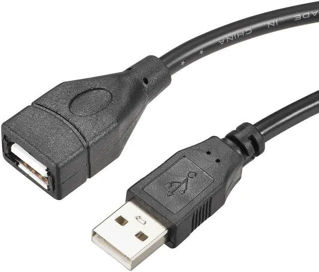 Alt view image 2 of 3 - USB Extension Cable,1.5m Length Type a Male to USB a Female USB Wire Black