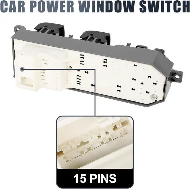Alt view image 4 of 7 - 84820-12520 Power Door Window Switch Front Driver Left Side for Toyota RAV4 2006-2012