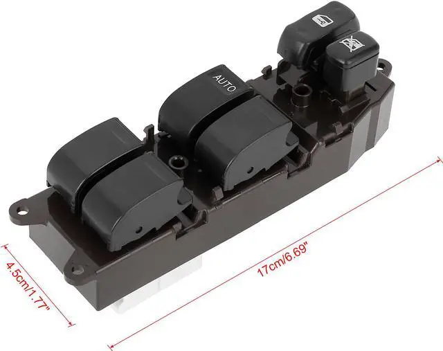 Alt view image 6 of 7 - 84820-60130 Power Door Window Switch Front Driver Left Side for Toyota Land Cruiser 1998-2002