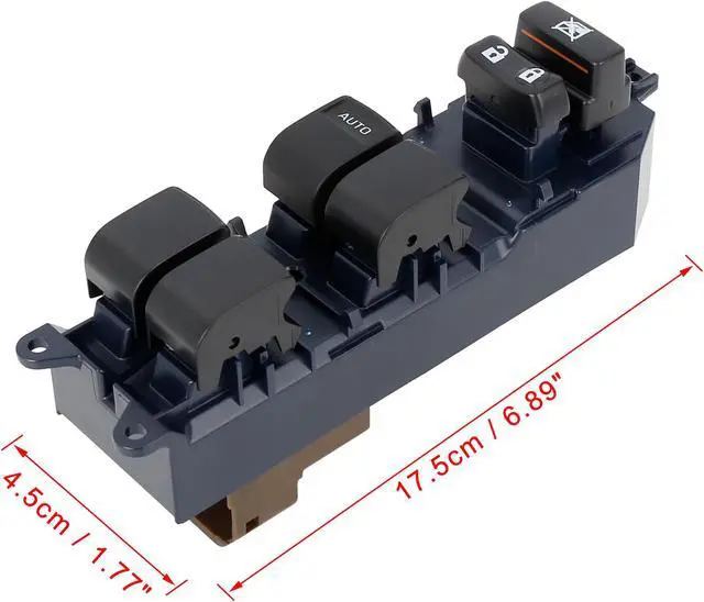 Alt view image 6 of 7 - 84820-02240 Power Door Window Switch Front Driver Left Side for Toyota