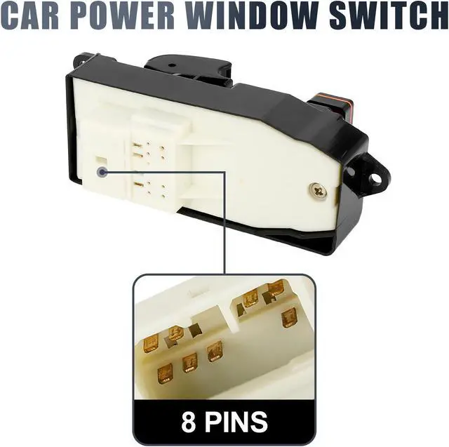 Alt view image 4 of 7 - 84820-35100 Power Door Window Switch Front Driver Left Side for Toyota FJ Cruiser 2007-2012