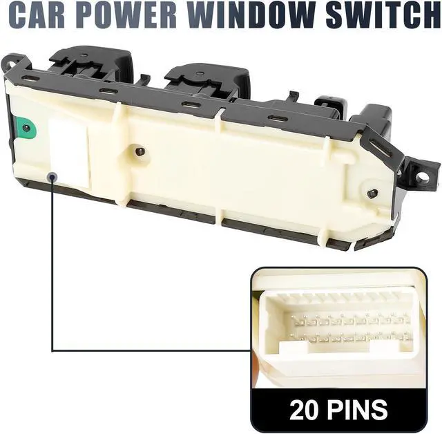Alt view image 7 of 7 - 84040-06020 Car Power Door Window Switch Front Driver Left Side for Toyota Prius 2010-2015