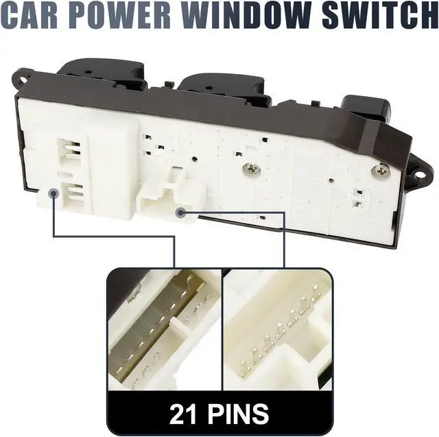 Alt view image 4 of 7 - 84820-60130 Power Door Window Switch Front Driver Left Side for Toyota Land Cruiser 1998-2002