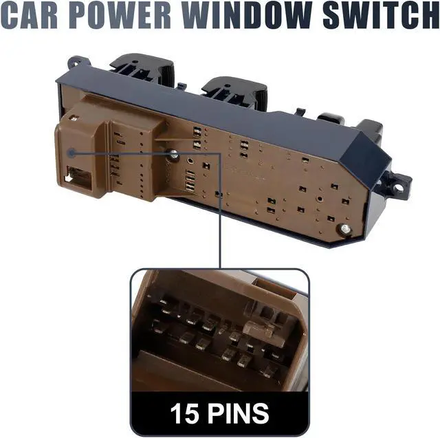 Alt view image 4 of 7 - 84820-02240 Power Door Window Switch Front Driver Left Side for Toyota