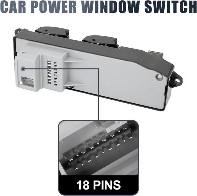 Alt view image 4 of 7 - 84820-0K100 Power Door Window Switch Front Driver Left Side for Toyota Hilux 2004-2009
