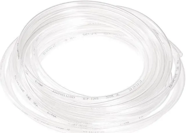 Main image of Pneumatic Air Tubing, 6mm OD x 4mm ID 7m (275 Inch) PU Polyurethane Air Compressor Clear Tubing Hose Pipe