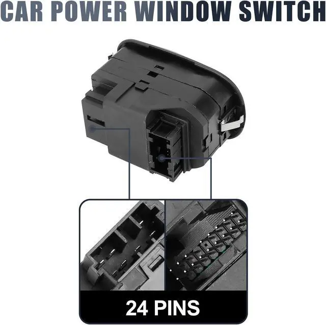 Alt view image 4 of 7 - 6554.WA Automobile Power Door Window Switch Front Driver Left Side for Peugeot 306 206