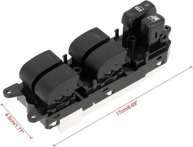 Alt view image 6 of 7 - 84820-60100 Power Door Window Switch Front Driver Left Side for Lexus LX470 1998-2002