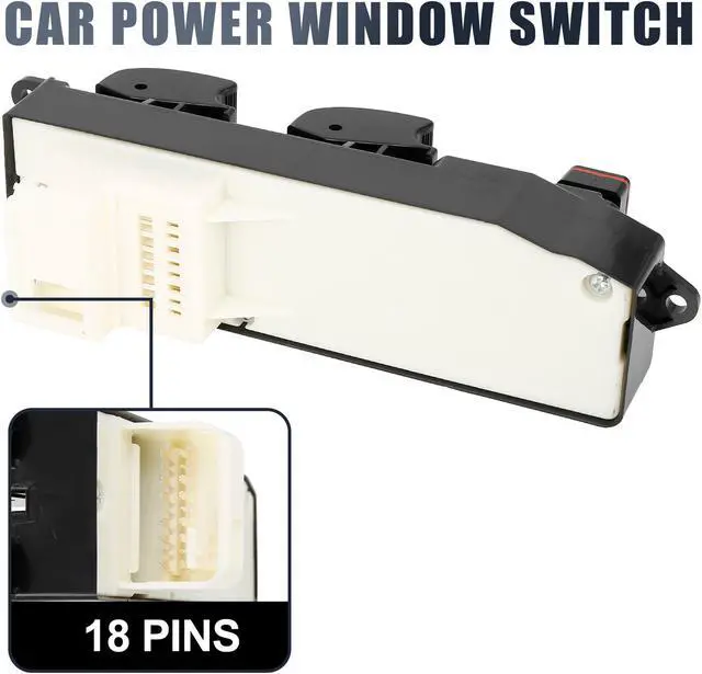 Alt view image 4 of 7 - 84820-42090 Power Door Window Switch Front Driver Left Side for Toyota RAV4 2001-2005