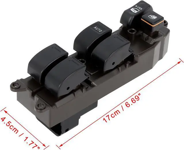 Alt view image 6 of 7 - 84820-01021 Power Door Window Switch Front Driver Left Side for Toyota Corolla Matrix