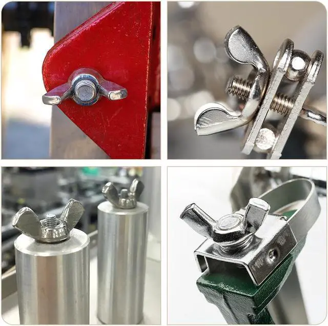 Alt view image 4 of 4 - 1/4"-20 Wing Nuts 304 Stainless Steel Hurricane Shutters Butterfly Nut Hand Twist Tighten Fasteners Parts 6pcs