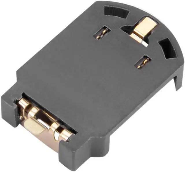 Alt view image 3 of 4 - 6PCS Brown Plastic Housing CR2032 Button Cell Battery Socket Holder Case
