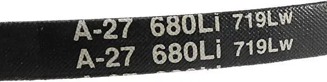 Alt view image 2 of 3 - A680 Industrial Lawn Mower Rubber V Belt 12mm Width 26.7 Inch Inner Girth