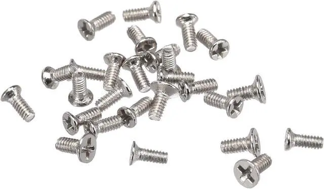 Main image of M1.2 x 3mm Phillips Screw Fastener Silver Tone for Laptop PC TV Fan Audio Switch 350pcs