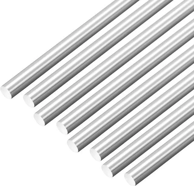 Main image of 5mm x 400mm 304 Stainless Steel Solid Round Rod for DIY Craft - 8pcs