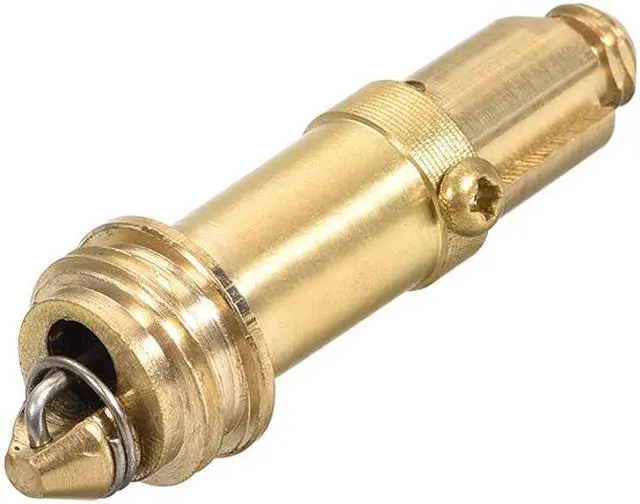 Alt view image 3 of 3 - Pop Up Bolt Basin Bath Sink Drain Waste Click Clack Brass Push Spring Plug