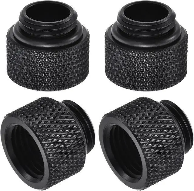 Main image of Male to Female Extender Fitting G1/4 x 10mm for PC Water Cooling System Black 4pcs