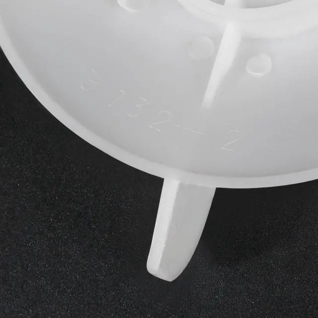 Alt view image 4 of 4 - 1Pcs 180*38mm D Shaft Replacement White Plastic 6 Impeller Motor Fan Vane