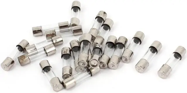 Main image of 20 Pcs 5mm x 20mm 250V 5A Fast Acting Cartridge Glass Tube Fuses F5AL250V