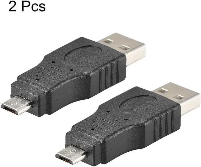 Alt view image 2 of 3 - USB Male to Micro USB Male Adapter Converter Extension Connector 2pcs