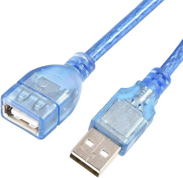Alt view image 2 of 3 - USB Extension Cable,1.5m Length Type a Male to USB a Female USB Wire Blue