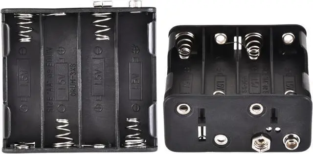 Alt view image 5 of 6 - Battery Case Storage Box 8 Slots x 1.5V Battery Holder for 8 x AA Battery with Standard Snap Connector 6 Pcs