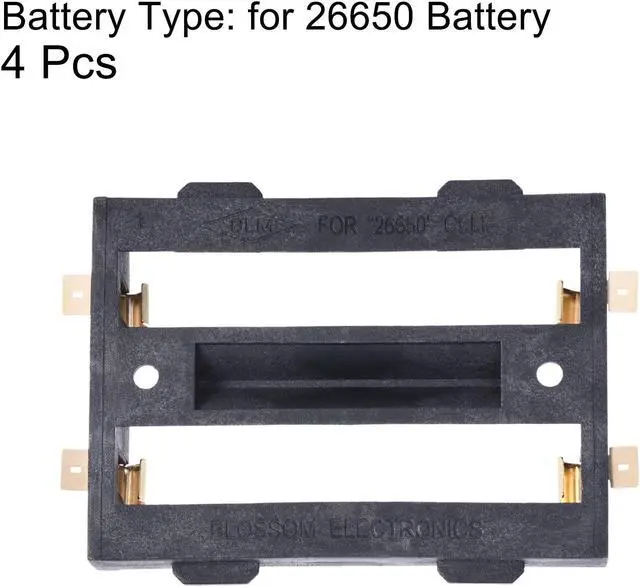Alt view image 3 of 6 - Battery Case Storage Box 2 Slots x 3.7V Battery Holder for 2 x 26650 Battery 4Pcs