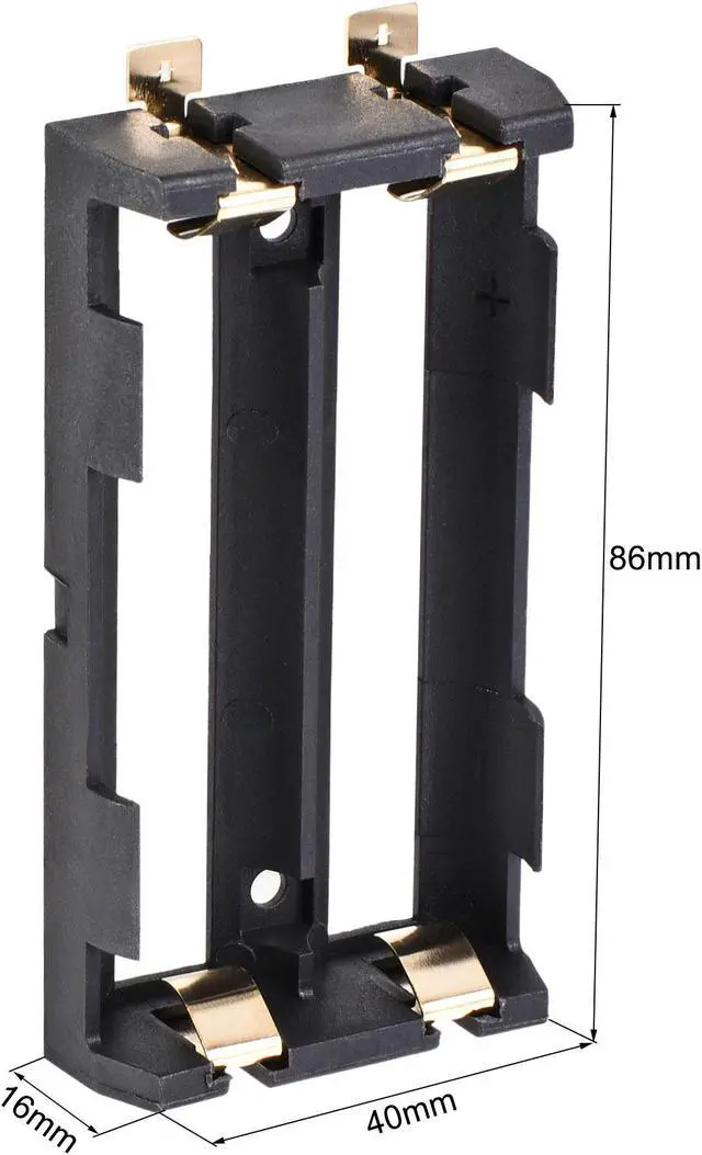 Alt view image 2 of 6 - Battery Case Storage Box 2 Slots x 3.7V  Battery Holder for 2 x 18650 Battery 2Pcs