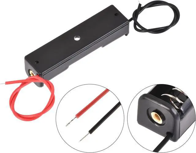 Alt view image 4 of 6 - Battery Case Storage Box 1 Slot x 1.5V 2-Wire Lead for 1 x AAA Battery 10 Pcs