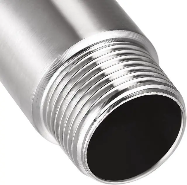 Alt view image 5 of 6 - Shower Head Extension Arm Stainless Steel G3/4 Male to G3/4 Female Thread 100mm Length Cast Pipe Fitting Coupler