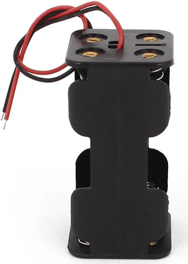 Alt view image 3 of 3 - Plastic Double Sides 2-Wired 4x1.5V AA Battery Case Boxes Holder 2pcs
