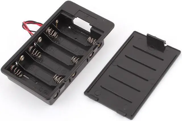 Main image of 5.7" 2-Wire In Series 6 x 1.5V AA Battery Holder Box Storage Case