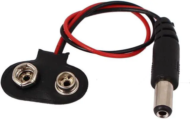 Main image of DC Plug T Type 9V Battery Clip Buckle Holder Connector Cable Lead 13cm Length
