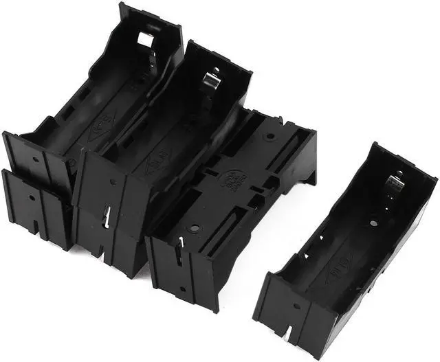 Main image of Plastic Single 26650 Battery Holder Case Storage Box 6Pcs Black