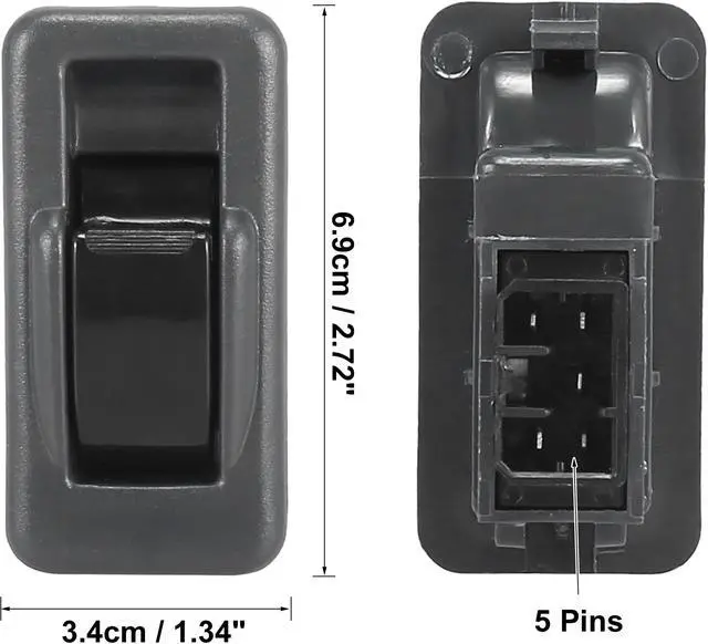 Alt view image 3 of 6 - Front Right Side Master Power Window Switch Lift Button Panel for Mitsubishi Pajero V31 V32 MR731813