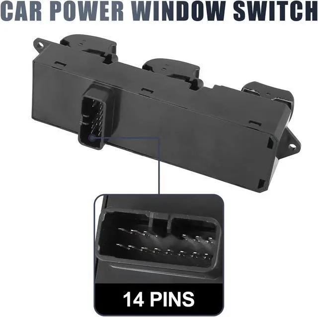 Alt view image 4 of 6 - Front Left Side Master Power Window Switch Lift Button Panel for Mitsubishi SL 8608A196