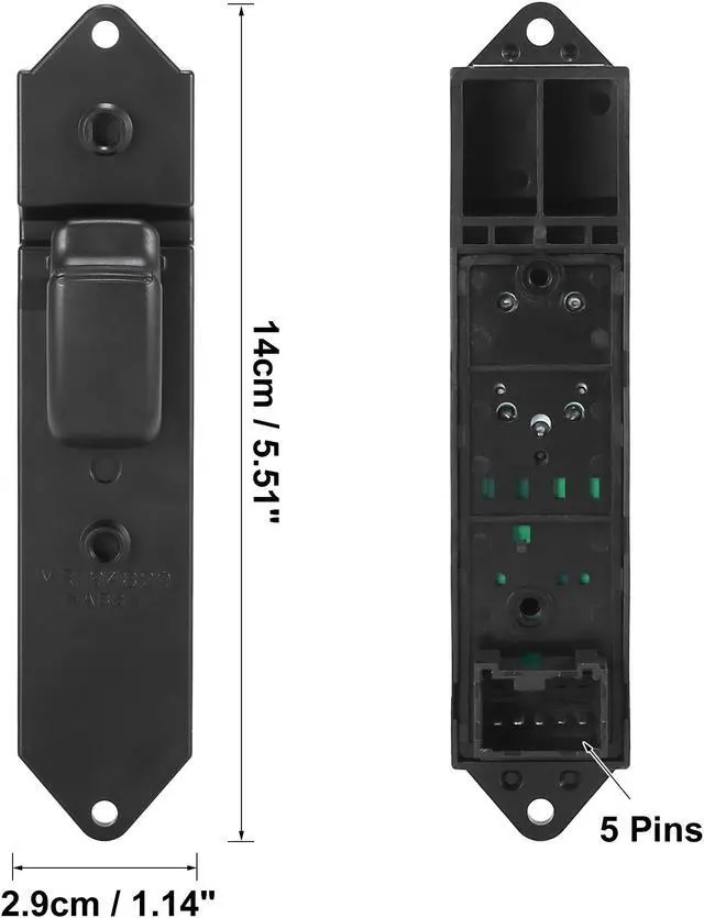 Alt view image 3 of 6 - Front Right Side Master Power Window Switch Lift Button Panel for Mitsubishi Montero Sport Lancer Mirage MR194829