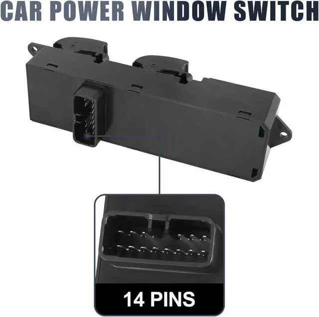 Alt view image 4 of 6 - Front Left Side Master Power Window Switch Lift Button Panel for Mitsubishi Lancer Kombi L200 Pajero MR587942