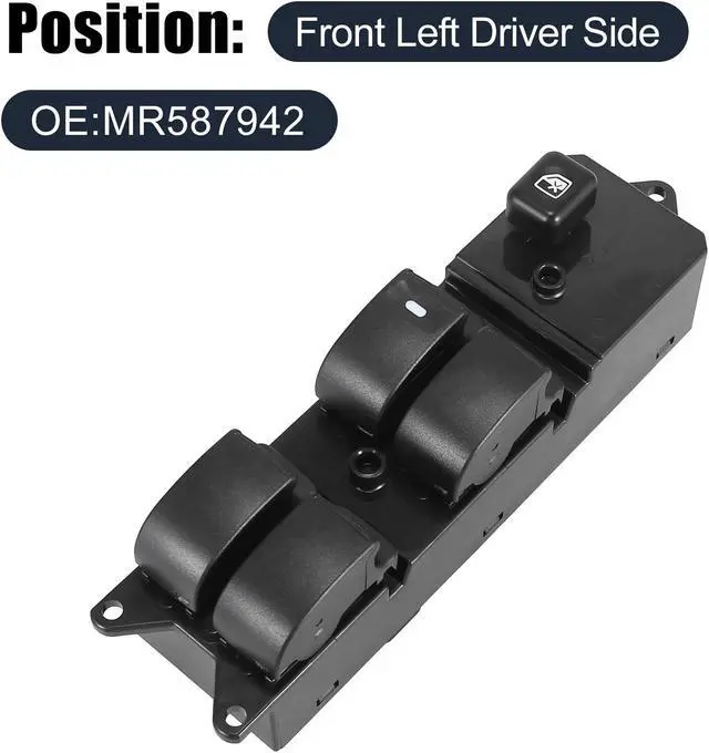 Alt view image 2 of 6 - Front Left Side Master Power Window Switch Lift Button Panel for Mitsubishi Lancer Kombi L200 Pajero MR587942