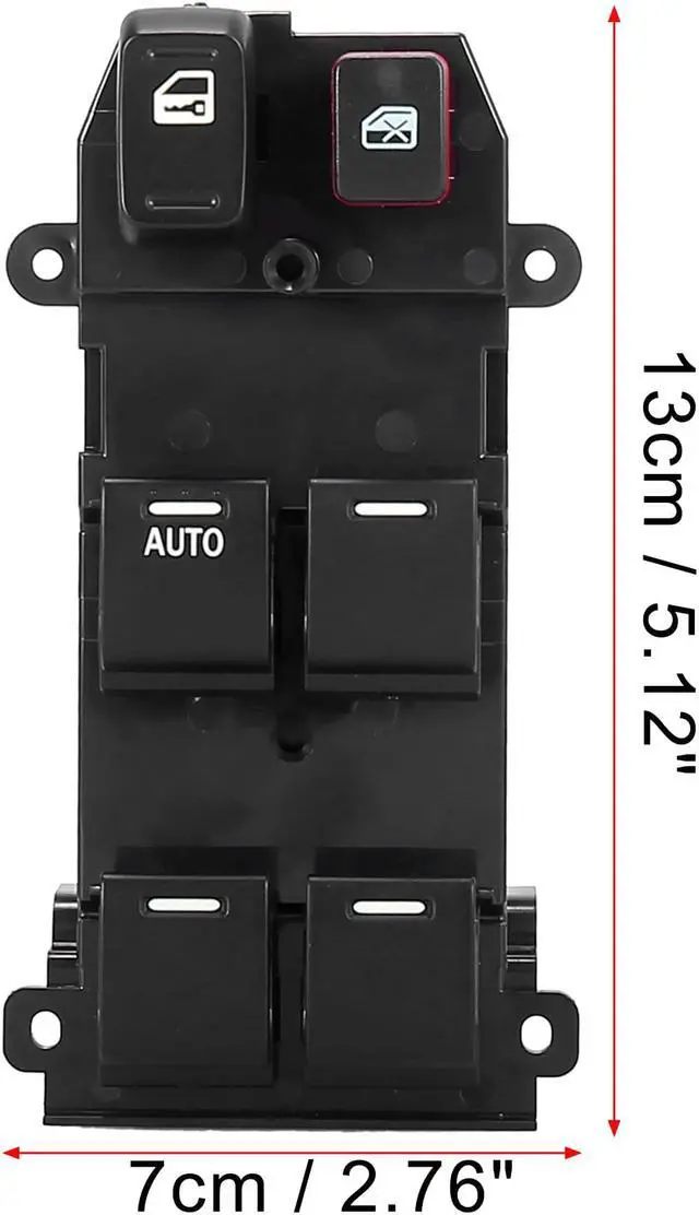 Alt view image 6 of 6 - 35750-SWA-K01/35750SWAK01 Car Power Window Control Switch Master Window Switch Front Left for Honda CR-V 2007-2008 2010-2011