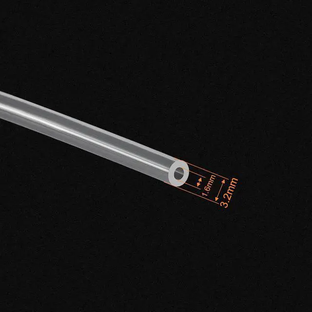 Alt view image 2 of 5 - Clear Silicone Tubing, 1/16"(1.6mm) ID 1/8"(3.2mm) OD 1/32" Wall 3.3ft, Flexible Silicone Tube for Air Water Pipe Pump Transfer